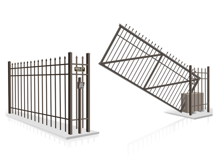 Commercial vertical pivot gate installation company for the Hayward California area.