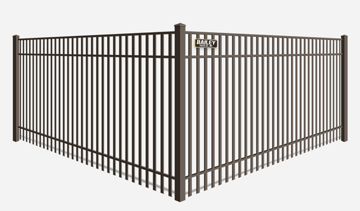 Double picket aluminum fence for commercial properties in Hayward California