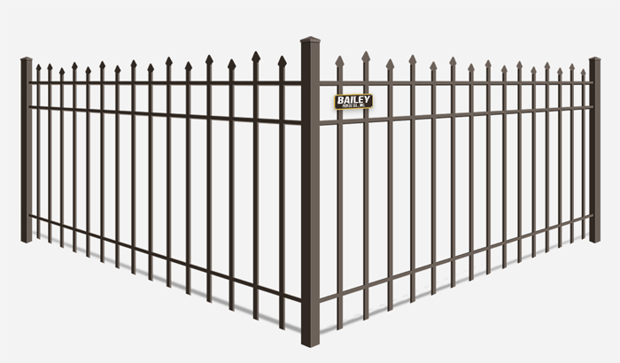 Alternating picket ornamental steel fence company in Hayward California