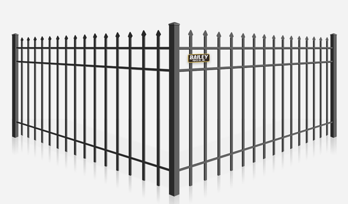 Spear top decorative steel fence company - Hayward California